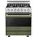 Front. Viking - 3 Series Freestanding Gas 30" Range - Cypress Green.