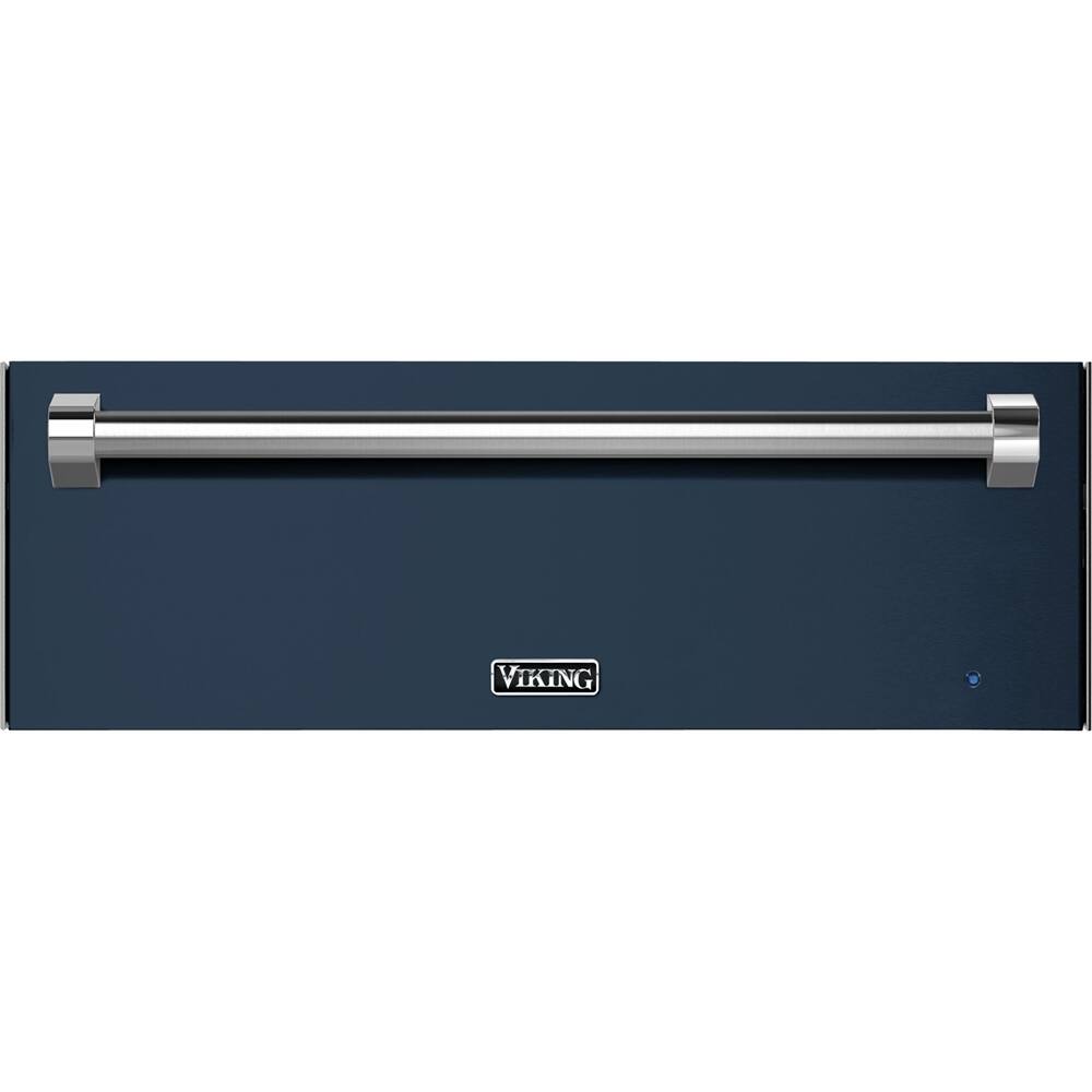 Front. Viking - 29" Warming Drawer - Slate Blue.