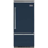Viking - Professional 5 Series Quiet Cool 20.4 Cu. Ft. Bottom-Freezer Built-In Refrigerator - Blue - Front_Zoom