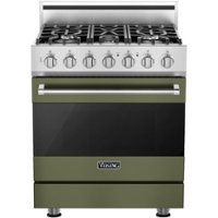 Viking - 3 Series 4.0 Cu. Ft. Freestanding Gas Convection Range with Self-Cleaning - Cypress green - Front_Zoom