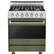 Front. Viking - 3 Series Freestanding Gas 30" Range - Cypress Green.
