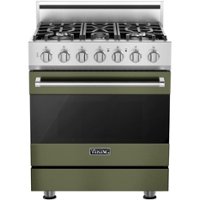 Viking - 3 Series 4.7 Cu. Ft. Freestanding Dual Fuel LP Gas True Convection Range with Self-Cleaning - Cypress green - Front_Zoom