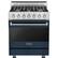 Front. Viking - 3 Series Freestanding Gas 30" Range - Slate Blue.