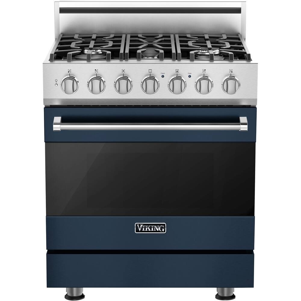 Viking - 3 Series Freestanding Gas 30" Range - Slate Blue