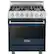 Front. Viking - 3 Series Freestanding Gas 30" Range - Slate Blue.