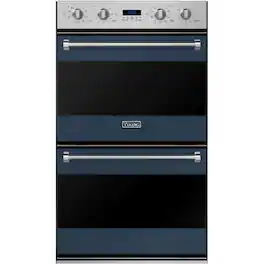 Viking - 3 Series 30" Built-In Double Electric Convection Wall Oven - Blue