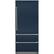 Front. Viking - Professional 7 Series 20 Cu. Ft. Bottom-Freezer Built-In Refrigerator - Blue.