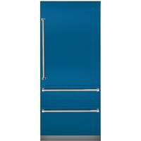 Viking - Professional 7 Series 20 Cu. Ft. Bottom-Freezer Built-In Refrigerator - Alluvial Blue - Front_Zoom