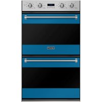 Viking - 3 Series 30" Built-In Double Electric Convection Wall Oven - Alluvial blue - Front_Zoom