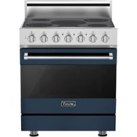 Viking - 3 Series 4.7 Cu. Ft. Freestanding Electric True Convection Range with Self-Cleaning - Slate blue - Front_Zoom