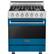 Front. Viking - 3 Series Freestanding Gas 30" Range - Alluvial Blue.