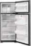 Alt View 2. GE - 17.5 Cu. Ft. Top-Freezer Refrigerator - Stainless Steel.