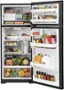 Alt View 1. GE - 17.5 Cu. Ft. Top-Freezer Refrigerator - Black.