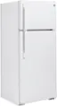 Angle. GE - 17.5 Cu. Ft. Top-Freezer Refrigerator - White.