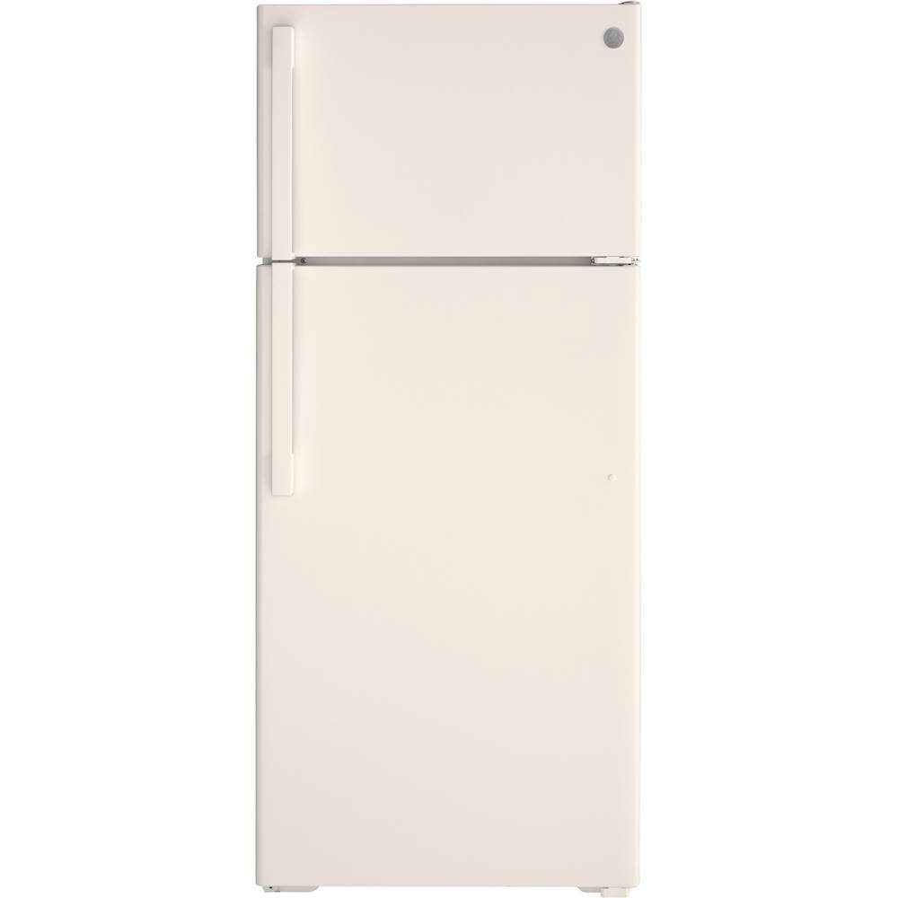 GE – 17.5 Cu. Ft. Top-Freezer Refrigerator – Bisque