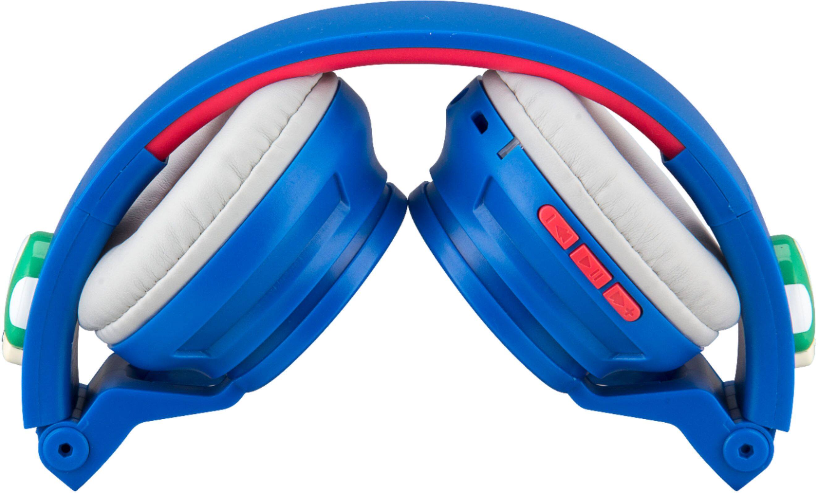 Alt View 13. iHome - eKids Super Mario Wireless Over-the-Ear Headphones - White/Red/Blue.