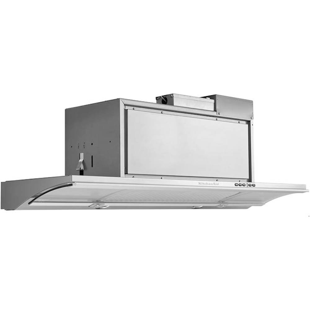 Angle View: Hestan - 42" Externally Vented Range Hood - Froth