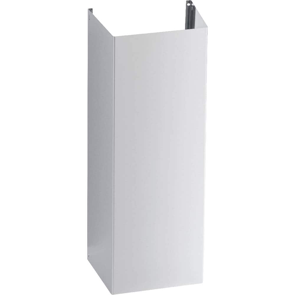 GE - 10' Ceiling Duct Cover Kit - Stainless Steel - Front_Zoom