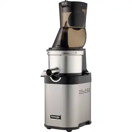 Left. Kuvings - NSF Commercial Whole Slow Master Chef Masticating Juicer - Chrome.