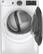 Alt View 11. GE - 7.8 Cu. Ft. 12-Cycle Gas Dryer with Steam - White On White.