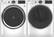 Alt View 14. GE - 7.8 Cu. Ft. 12-Cycle Gas Dryer with Steam - White On White.
