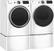 Alt View 16. GE - 7.8 Cu. Ft. 12-Cycle Gas Dryer with Steam - White On White.