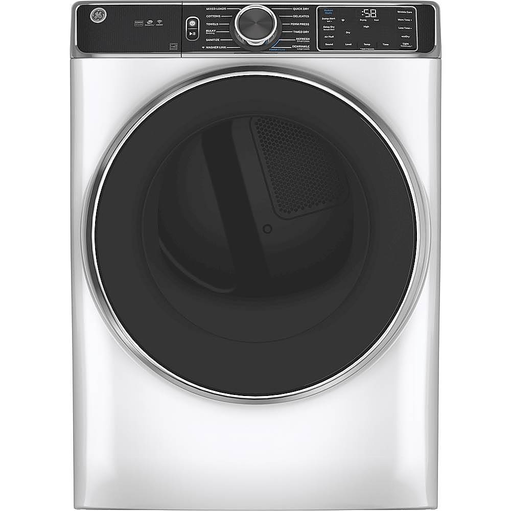 GE® 7.8 Cu. Ft. White Smart Front Load Gas Dryer GFD55GSSNWW