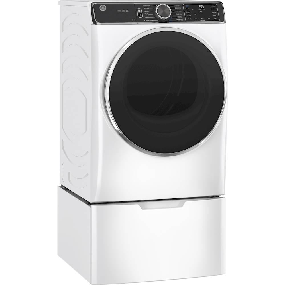 GE 7.8 cu.ft. Smart Front Load Gas Dryer in White with Steam and Sanitize  GFD65GSSVWW - The Home Depot