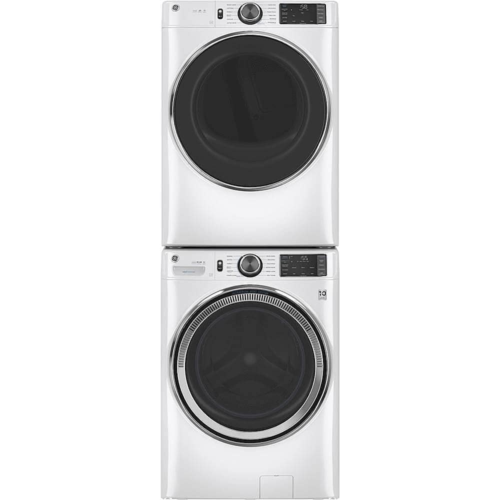 Alt View 15. GE - 4.8 Cu Ft High-Efficiency Stackable Smart Front Load Washer w/UltraFresh Vent, Microban Antimicrobial & SmartDispense - White On White.