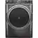 Front. GE - 5.0 Cu. Ft. High-Efficiency Front Load Washer with UltraFresh Vent System - Diamond Gray.