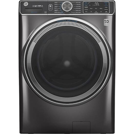 Ge 5 0 Cu Ft 12 Cycle High Efficiency Front Loading Washer With Steam Smartdispense And Ultrafresh Vent System Diamond Gray Gfw850spndg Best Buy