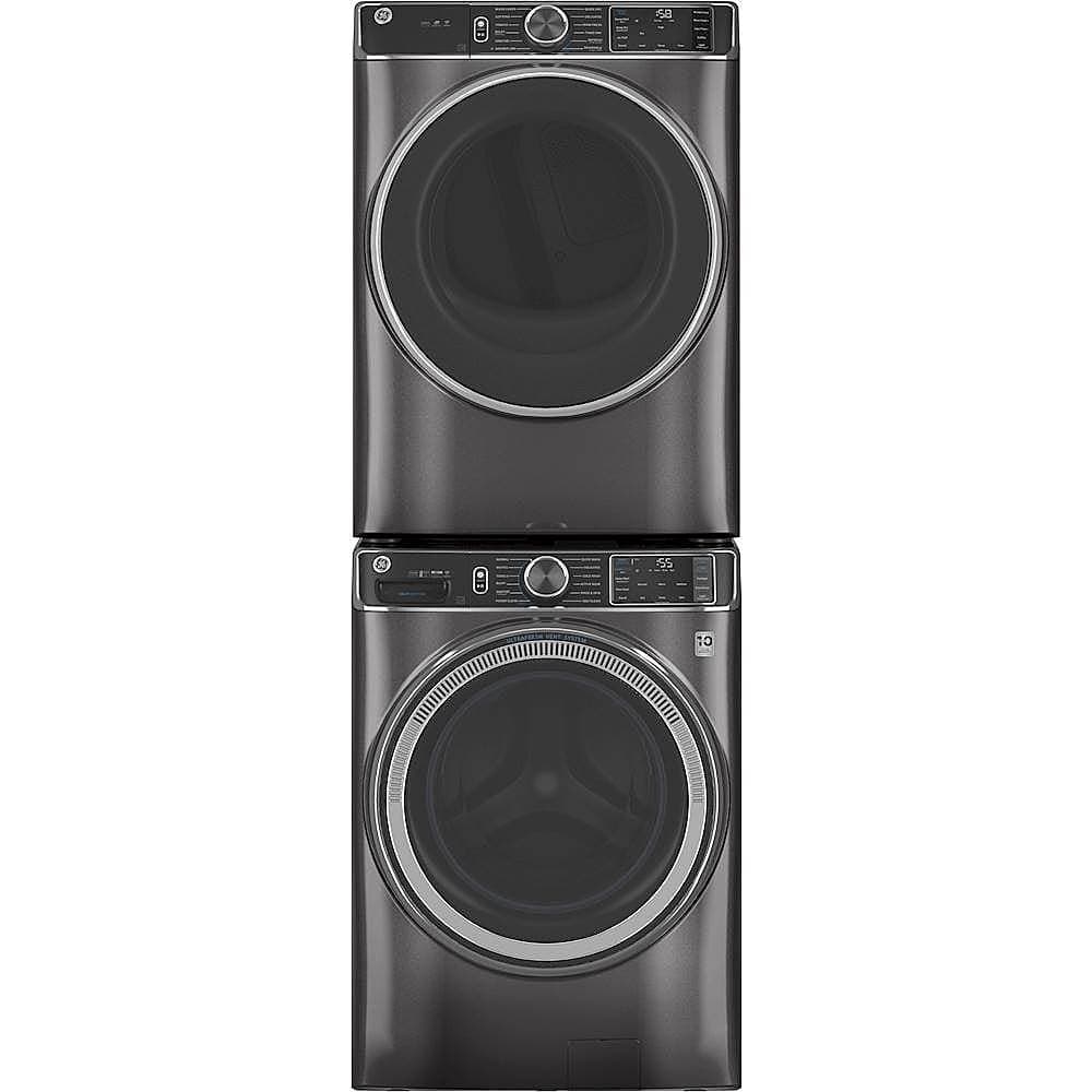 Alt View 15. GE - 5.0 Cu. Ft. High-Efficiency Front Load Washer with UltraFresh Vent System - Diamond Gray.