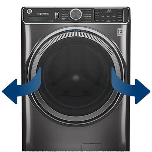 Alt View 19. GE - 5.0 Cu. Ft. High-Efficiency Front Load Washer with UltraFresh Vent System - Diamond Gray.