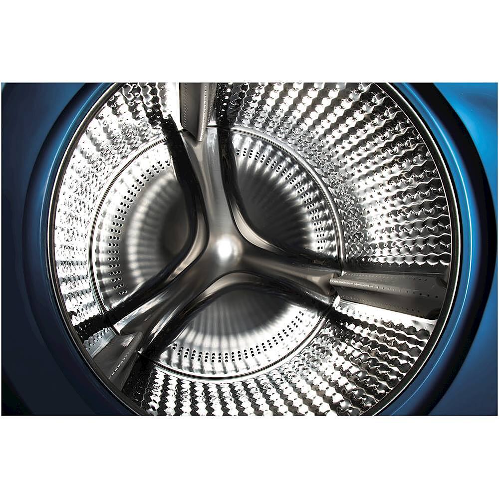 Alt View 4. GE - 5.0 Cu. Ft. High-Efficiency Front Load Washer with UltraFresh Vent System - Diamond Gray.