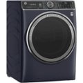 Angle Zoom. GE - 5.0 Cu. Ft. High-Efficiency Front Load Washer with UltraFresh Vent System - Sapphire blue.