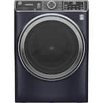 GE - 5.0 Cu Ft High-Efficiency Stackable Smart Front Load Washer w/UltraFresh Vent, Microban Antimicrobial & 1-Step Wash+Dry - Sapphire Blue