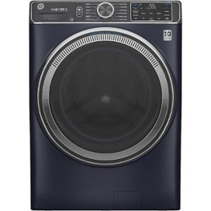 GE - 5.0 Cu. Ft. High-Efficiency Front Load Washer with UltraFresh Vent System - Sapphire blue