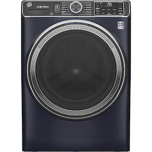 GE - 5.0 Cu Ft High-Efficiency Stackable Smart Front Load Washer w/UltraFresh Vent, Microban Antimicrobial & 1-Step Wash+Dry - Sapphire Blue