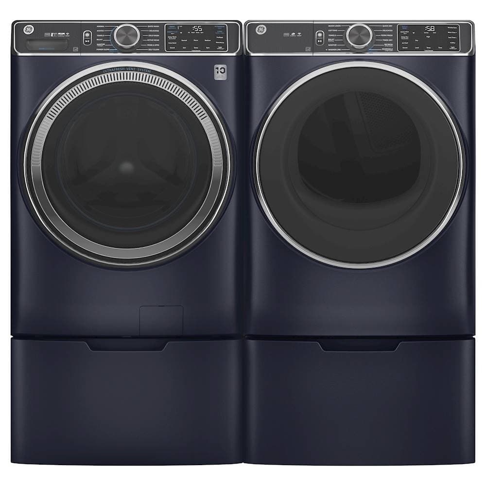Alt View 13. GE - 5.0 Cu Ft High-Efficiency Stackable Smart Front Load Washer w/UltraFresh Vent, Microban Antimicrobial & 1-Step Wash+Dry - Sapphire Blue.
