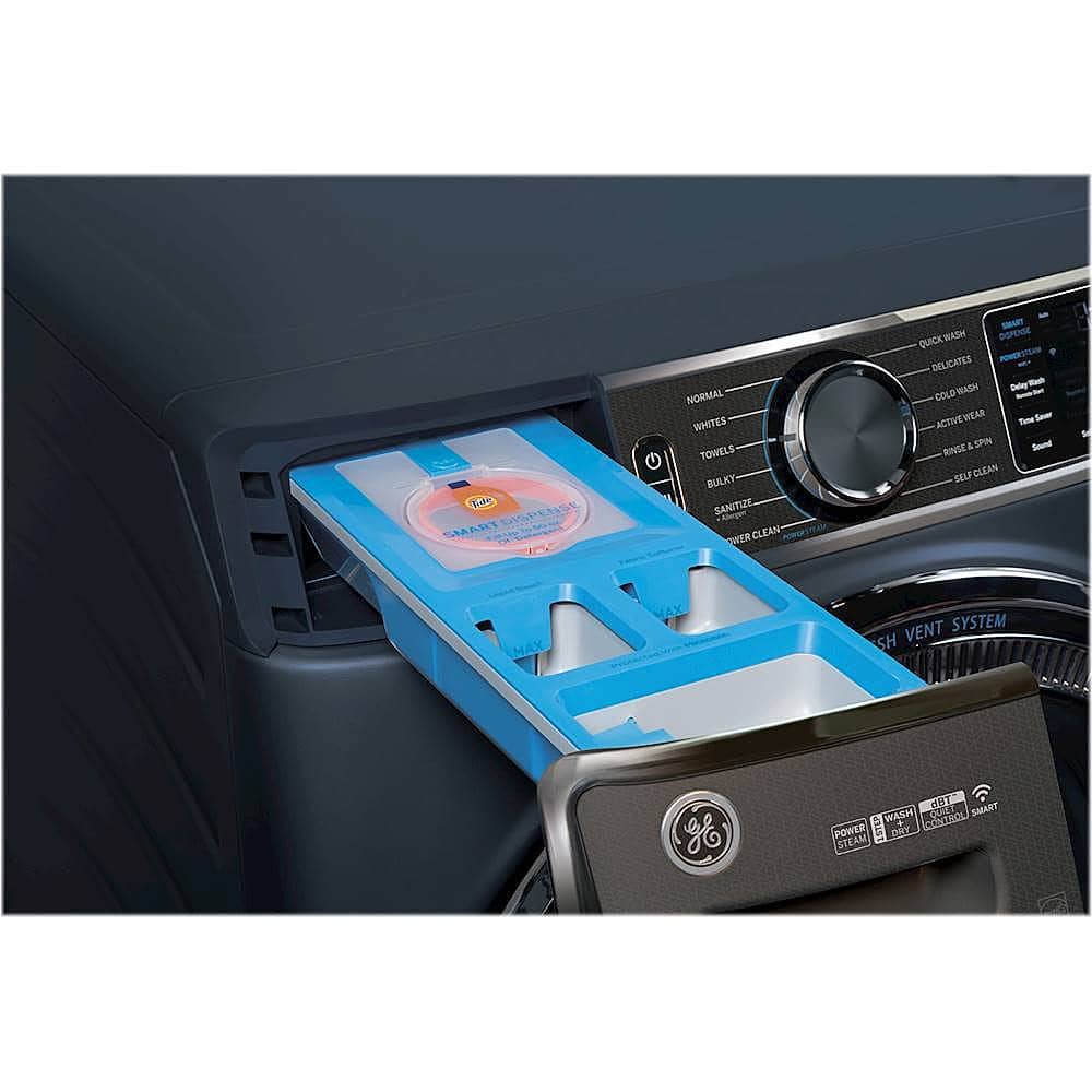 Alt View 17. GE - 5.0 Cu Ft High-Efficiency Stackable Smart Front Load Washer w/UltraFresh Vent, Microban Antimicrobial & 1-Step Wash+Dry - Sapphire Blue.