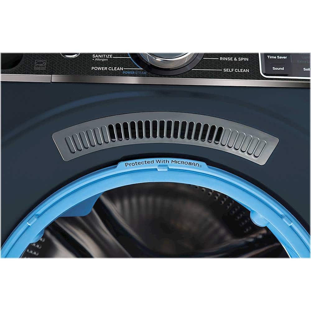 Alt View 20. GE - 5.0 Cu Ft High-Efficiency Stackable Smart Front Load Washer w/UltraFresh Vent, Microban Antimicrobial & 1-Step Wash+Dry - Sapphire Blue.