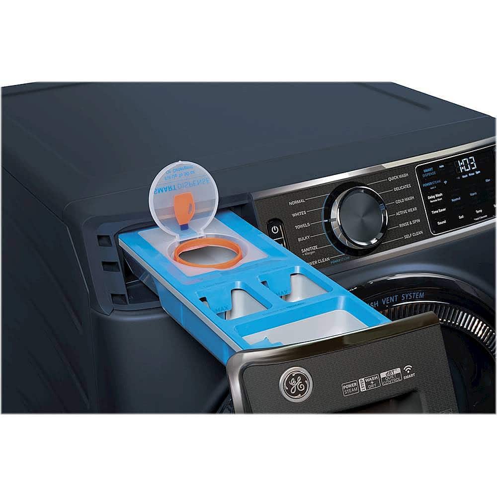 Alt View 22. GE - 5.0 Cu Ft High-Efficiency Stackable Smart Front Load Washer w/UltraFresh Vent, Microban Antimicrobial & 1-Step Wash+Dry - Sapphire Blue.