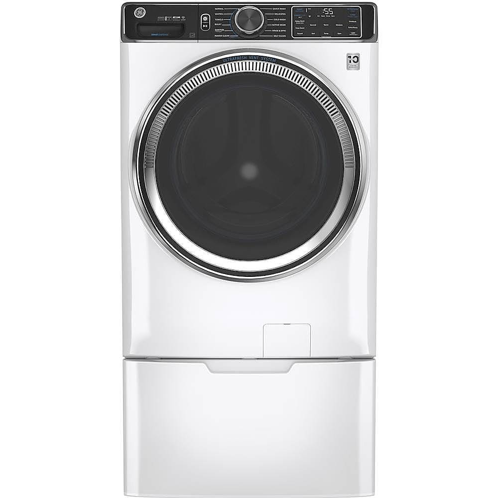 Alt View 11. GE - 5.0 Cu Ft High-Efficiency Stackable Smart Front Load Washer w/UltraFresh Vent, Microban Antimicrobial & 1-Step Wash+Dry - White.