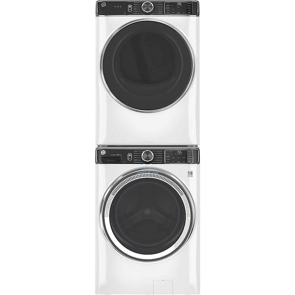 Alt View 15. GE - 5.0 Cu Ft High-Efficiency Stackable Smart Front Load Washer w/UltraFresh Vent, Microban Antimicrobial & 1-Step Wash+Dry - White.
