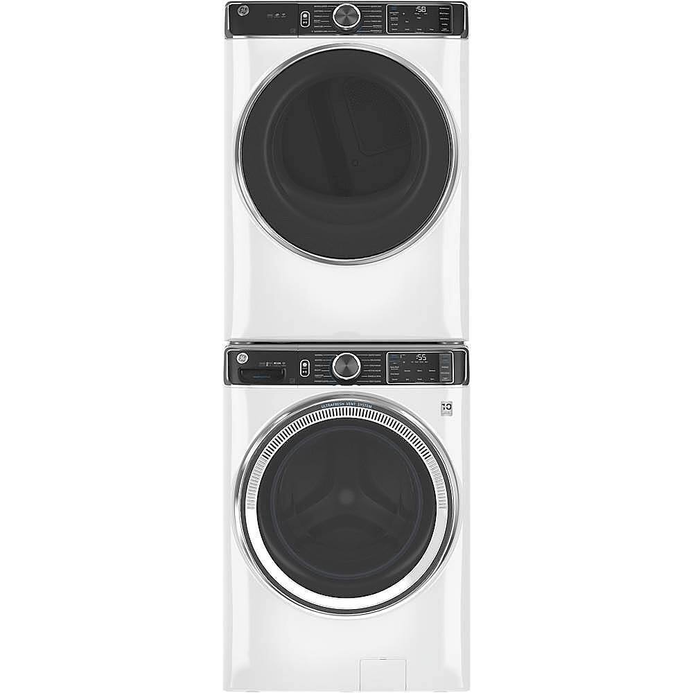 Alt View 15. GE - 5.0 Cu Ft High-Efficiency Stackable Smart Front Load Washer w/UltraFresh Vent, Microban Antimicrobial & 1-Step Wash+Dry - White.