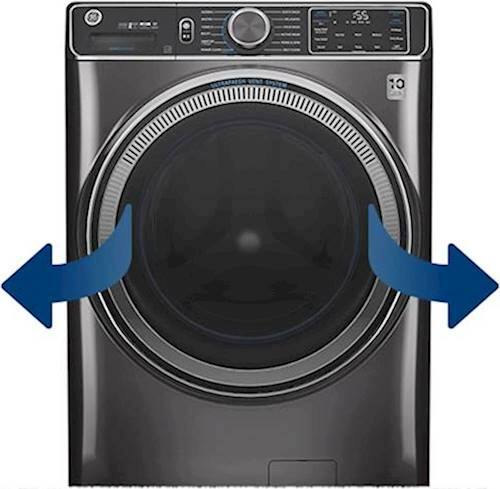 Alt View 17. GE - 5.0 Cu Ft High-Efficiency Stackable Smart Front Load Washer w/UltraFresh Vent, Microban Antimicrobial & 1-Step Wash+Dry - White.