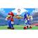The image features two popular video game characters, Mario and Sonic, standing on a field with a stadium in the background. The text "Tokyo 2020 Olympic Games" is displayed prominently in the image, indicating that the game is related to the Olympic Games. The characters are holding items in their hands, possibly related to the gameplay. The image captures the essence of the game, showcasing the two iconic characters in an Olympic setting.