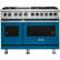 Front. Viking - 5-Series Dual Fuel Self-Clean 48"W Sealed Burner Range - Alluvial Blue.