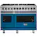 Front. Viking - 5-Series Dual Fuel Self-Clean 48"W Sealed Burner Range - Alluvial Blue.