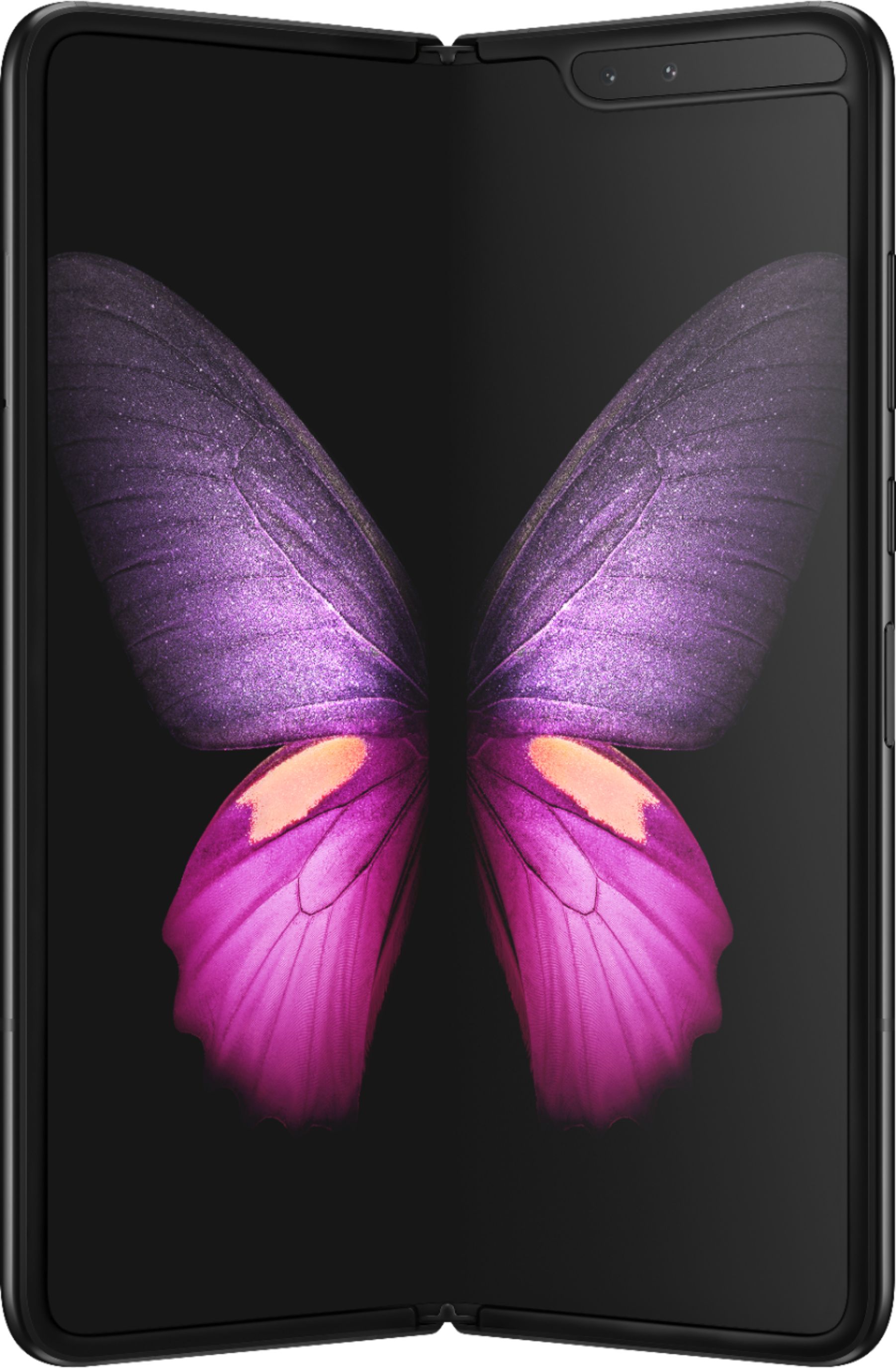 Samsung - Geek Squad Certified Refurbished Galaxy Fold with 512GB Memory Cell Phone (Unlocked) - Cosmos Black